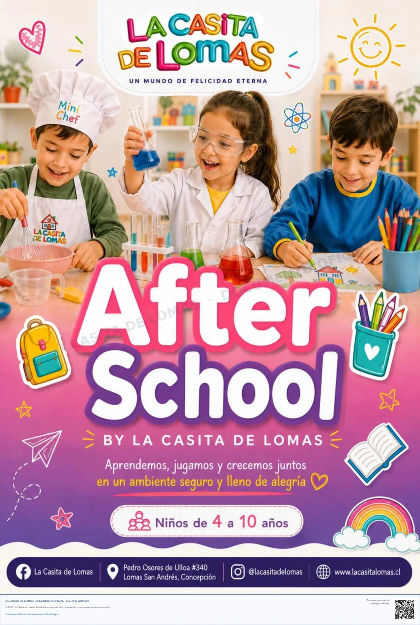 Portada del catálogo de After School de La Casita de Lomas